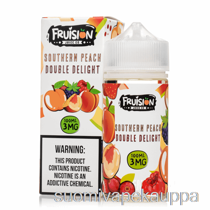 Vape Netistä Etelä Persikka Double Delight - Fruision Mehu Co - 100ml 0mg